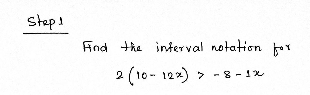 Algebra homework question answer, step 1, image 1